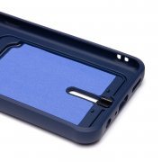 Чехол-накладка - SC304 с картхолдером для Samsung Galaxy A04 (A045F) (темно-синяя) — 3