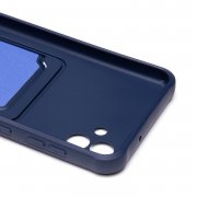 Чехол-накладка - SC304 с картхолдером для Samsung Galaxy A04 (A045F) (темно-синяя) — 2