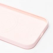 Чехол-накладка ORG Silicone Case SafeMag с анимацией для Apple iPhone 15 (светло-розовая) — 3