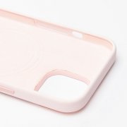 Чехол-накладка ORG Silicone Case SafeMag с анимацией для Apple iPhone 15 (светло-розовая) — 2