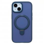 Чехол-накладка - SM088 SafeMag для Apple iPhone 15 (темно-синяя) — 1