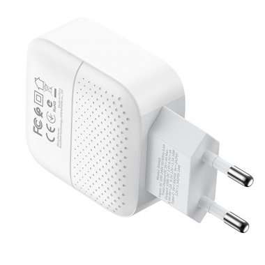 Сетевое зарядное устройство Borofone BA46A USB/Type-C (белое) &mdash; 4