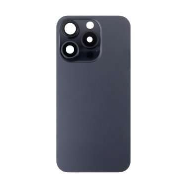 Задняя крышка для Apple iPhone 15 Pro (черная) Премиум &mdash; 2