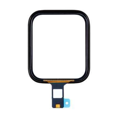 Стекло с тачскрином для Apple Watch 5 44 mm в сборе с OCA пленкой (черное) — 1